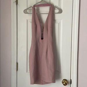 strapped bodycon dress